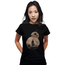 Load image into Gallery viewer, Shirts Fitted Shirts, Woman / Small / Black Rolling Through Space
