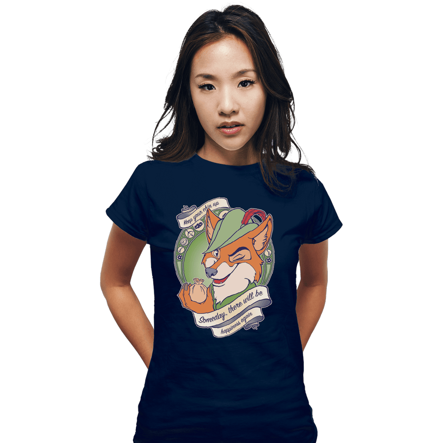 Shirts Fitted Shirts, Woman / Small / Navy Keep Your Chin Up