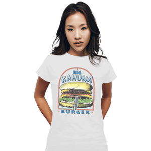 Shirts Fitted Shirts, Woman / Small / White Big Kahuna Burger