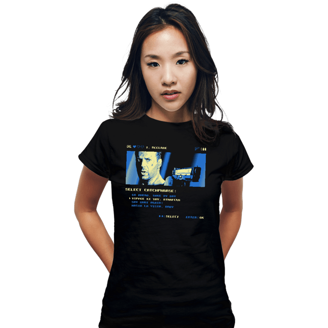 Shirts Fitted Shirts, Woman / Small / Black Yippie Ki Yay