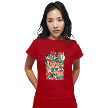 Load image into Gallery viewer, Shirts Fitted Shirts, Woman / Small / Red Mouse House Heroes &#39;19
