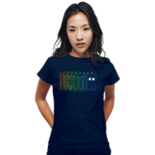 Load image into Gallery viewer, Secret_Shirts Fitted Shirts, Woman / Small / Navy Tardis Trail
