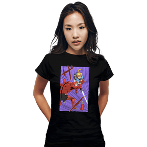 Secret_Shirts Fitted Shirts, Woman / Small / Black Link Slash