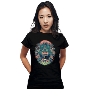 Shirts Fitted Shirts, Woman / Small / Black Glowing Werewolf