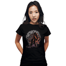 Load image into Gallery viewer, Shirts Fitted Shirts, Woman / Small / Black Scar Darkness
