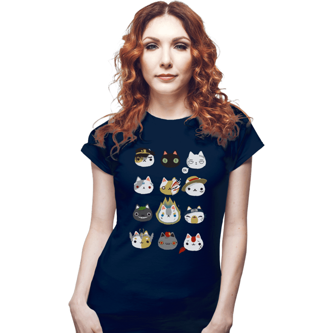 Shirts Fitted Shirts, Woman / Small / Navy Cosplay Cats