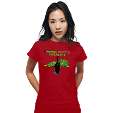 Load image into Gallery viewer, Daily_Deal_Shirts Fitted Shirts, Woman / Small / Red Christmas Kombat
