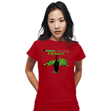 Load image into Gallery viewer, Daily_Deal_Shirts Fitted Shirts, Woman / Small / Red Christmas Kombat
