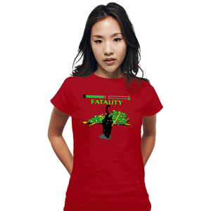Daily_Deal_Shirts Fitted Shirts, Woman / Small / Red Christmas Kombat