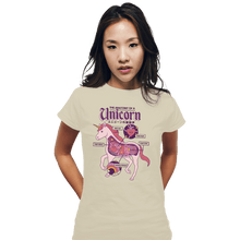 Load image into Gallery viewer, Shirts Fitted Shirts, Woman / Small / White Unicorn Anatomy
