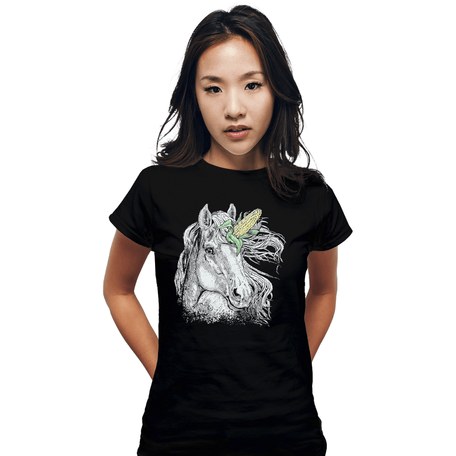 Shirts Fitted Shirts, Woman / Small / Black UniCORN