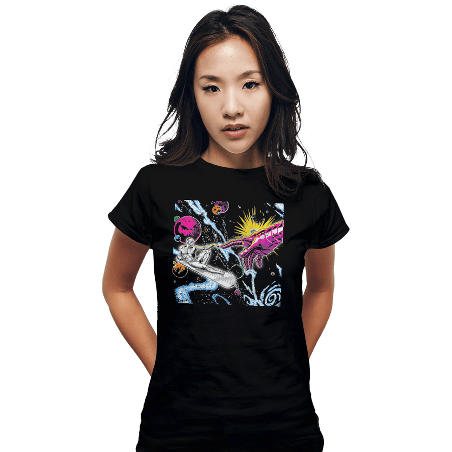 Shirts Fitted Shirts, Woman / Small / Black Creation Of Silver Surfer