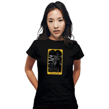 Load image into Gallery viewer, Shirts Fitted Shirts, Woman / Small / Black Tarot The Moon
