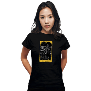 Shirts Fitted Shirts, Woman / Small / Black Tarot The Moon