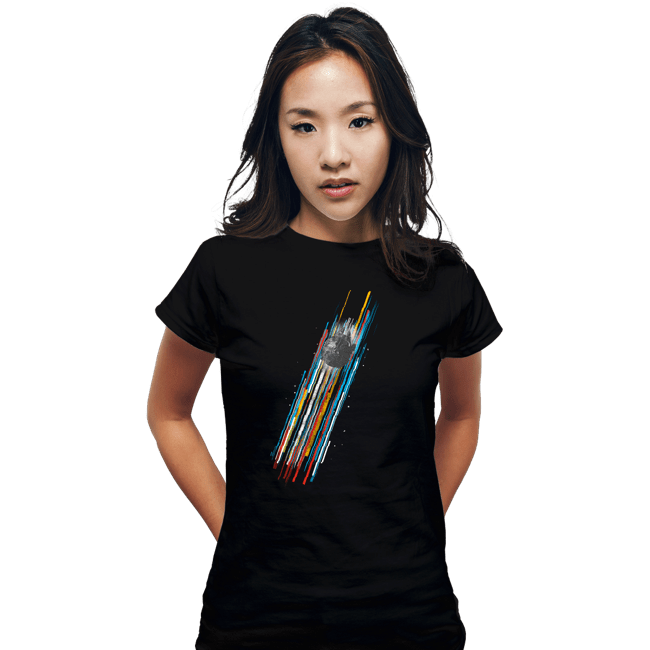 Daily_Deal_Shirts Fitted Shirts, Woman / Small / Black The Falcon