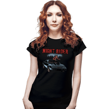 Load image into Gallery viewer, Secret_Shirts Fitted Shirts, Woman / Small / Black Night Rider Tee
