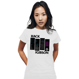 Secret_Shirts Fitted Shirts, Woman / Small / White Hackers The Gibson