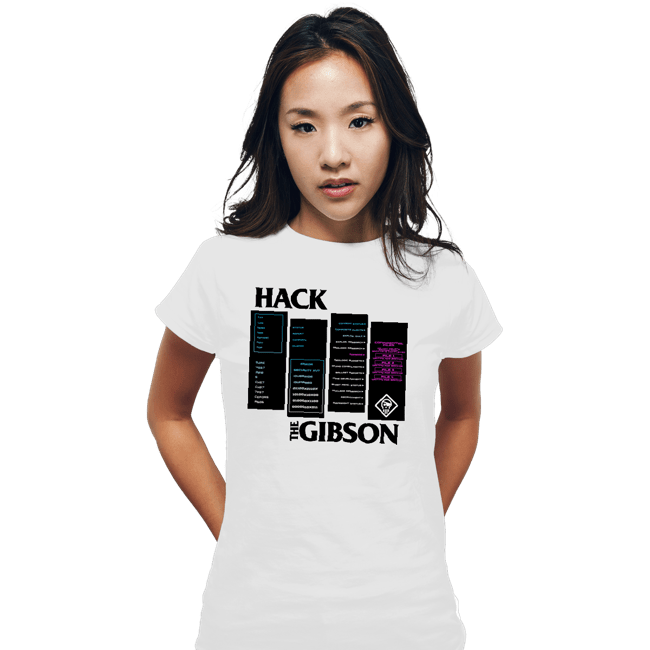 Secret_Shirts Fitted Shirts, Woman / Small / White Hackers The Gibson