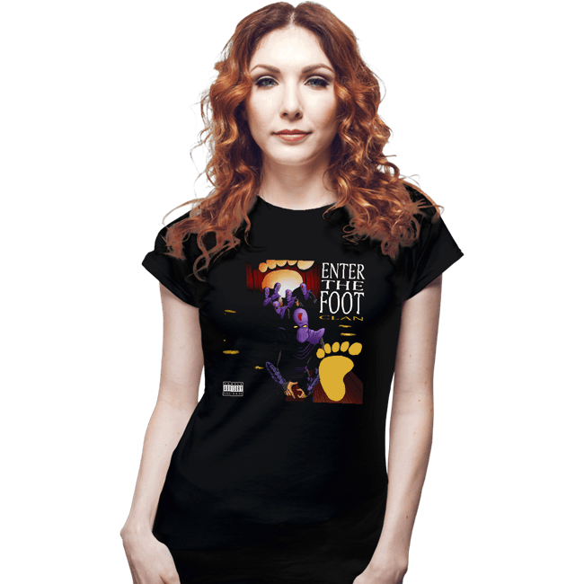 Daily_Deal_Shirts Fitted Shirts, Woman / Small / Black Enter The Foot Clan