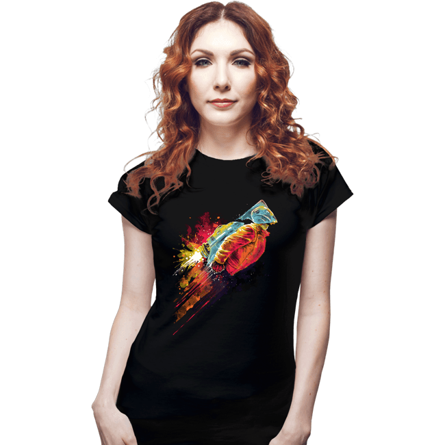Secret_Shirts Fitted Shirts, Woman / Small / Black Human Rocket