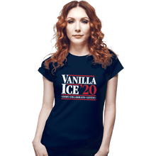 Load image into Gallery viewer, Shirts Fitted Shirts, Woman / Small / Navy Vanilla Ice 20
