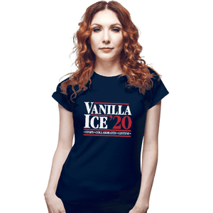Shirts Fitted Shirts, Woman / Small / Navy Vanilla Ice 20