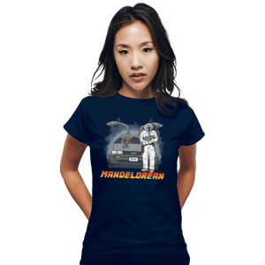 Shirts Fitted Shirts, Woman / Small / Navy Mandelorean