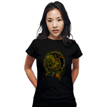 Load image into Gallery viewer, Secret_Shirts Fitted Shirts, Woman / Small / Black TMNT Mikey
