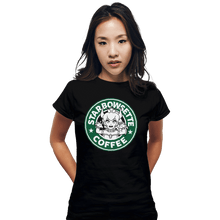 Load image into Gallery viewer, Shirts Fitted Shirts, Woman / Small / Black Starbowsette Coffee
