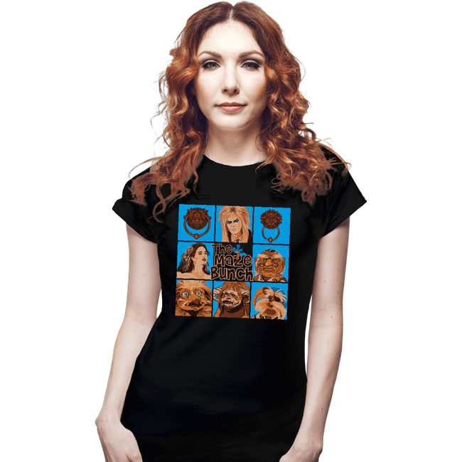 Daily_Deal_Shirts Fitted Shirts, Woman / Small / Black The Maze Bunch