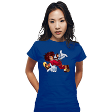 Load image into Gallery viewer, Daily_Deal_Shirts Fitted Shirts, Woman / Small / Royal Blue Kingdom Adventure
