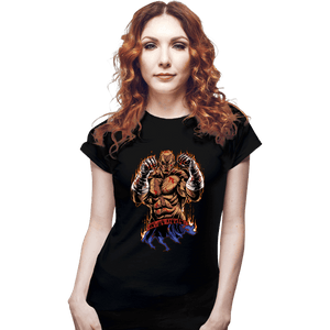 Daily_Deal_Shirts Fitted Shirts, Woman / Small / Black Sagat Fighter