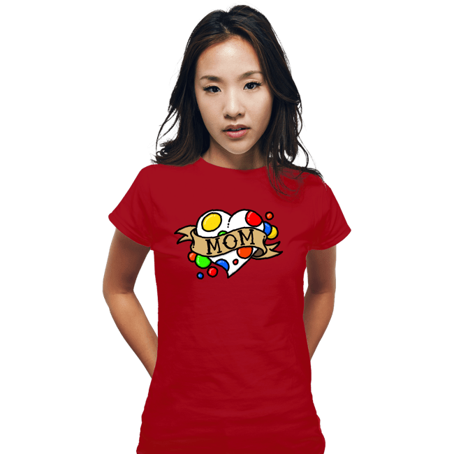 Secret_Shirts Fitted Shirts, Woman / Small / Red Mom