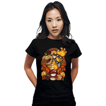 Load image into Gallery viewer, Secret_Shirts Fitted Shirts, Woman / Small / Black Koopa Crest

