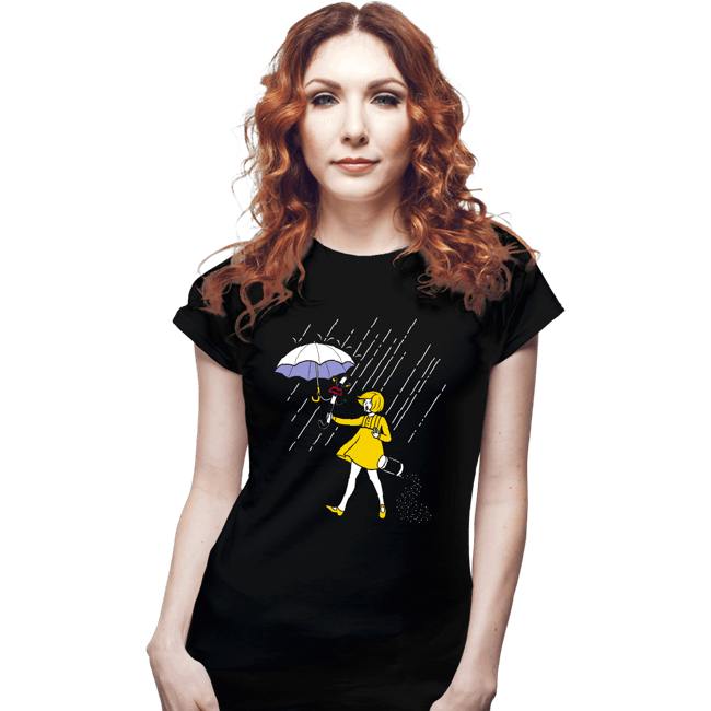 Daily_Deal_Shirts Fitted Shirts, Woman / Small / Black Salt Scared Girl!