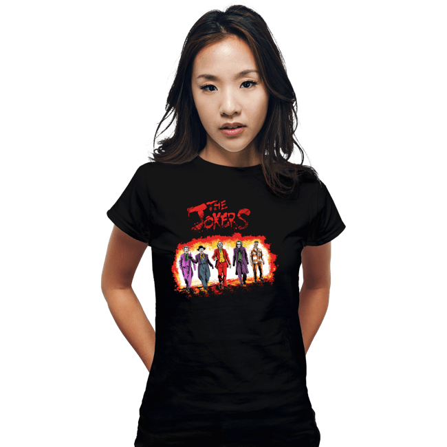 Daily_Deal_Shirts Fitted Shirts, Woman / Small / Black The Jokers