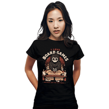 Load image into Gallery viewer, Daily_Deal_Shirts Fitted Shirts, Woman / Small / Black I Love Board Games
