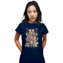 Load image into Gallery viewer, Shirts Fitted Shirts, Woman / Small / Navy Childhood Heroes
