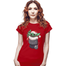 Load image into Gallery viewer, Shirts Fitted Shirts, Woman / Small / Red Baby Stocking Stuffer
