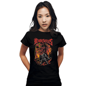 Shirts Fitted Shirts, Woman / Small / Black Metal Dark Souls