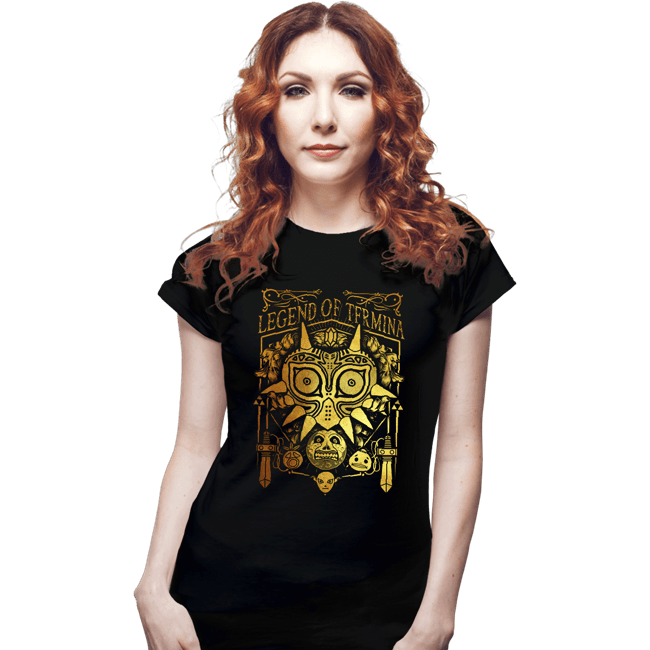 Daily_Deal_Shirts Fitted Shirts, Woman / Small / Black Legend Of Termina