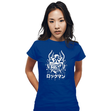 Load image into Gallery viewer, Shirts Fitted Shirts, Woman / Small / Royal Blue Blue Bomber Oni
