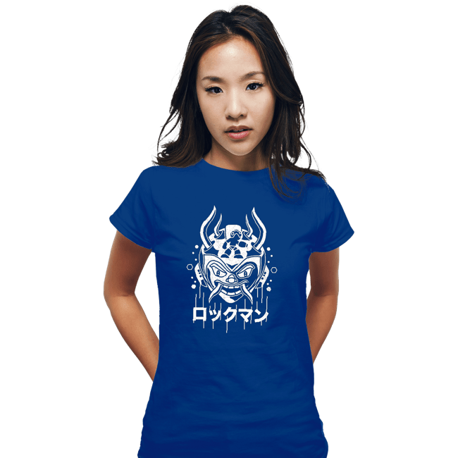 Shirts Fitted Shirts, Woman / Small / Royal Blue Blue Bomber Oni
