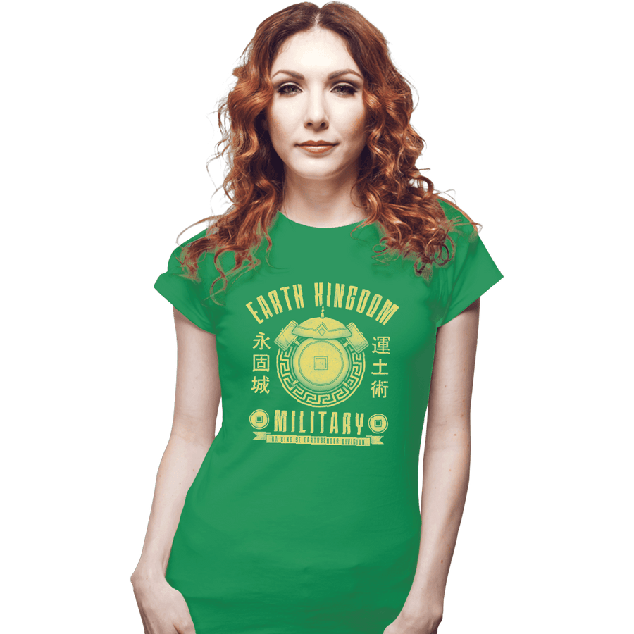 Shirts Fitted Shirts, Woman / Small / Irish Green Earth is Strong
