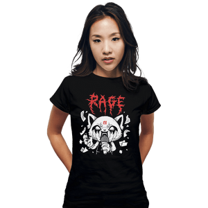 Shirts Fitted Shirts, Woman / Small / Black Rage Mood