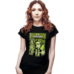 Secret_Shirts Fitted Shirts, Woman / Small / Black Tales Of Lovecraft