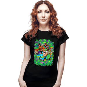 Daily_Deal_Shirts Fitted Shirts, Woman / Small / Black The Mystery Machine