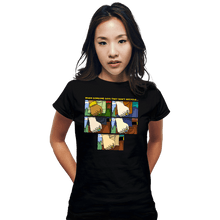 Load image into Gallery viewer, Shirts Fitted Shirts, Woman / Small / Black Planet Fist
