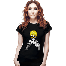 Load image into Gallery viewer, Shirts Fitted Shirts, Woman / Small / Black Stampede Skull

