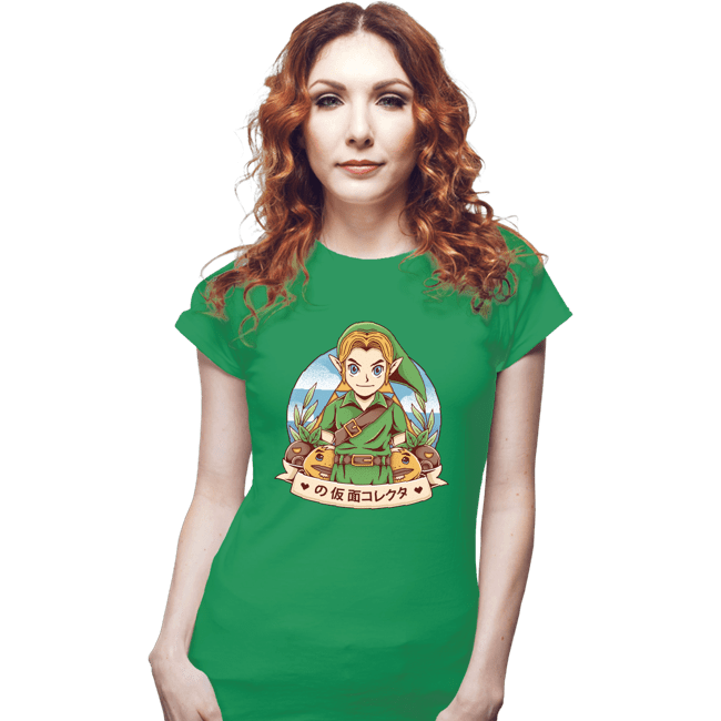 Shirts Fitted Shirts, Woman / Small / Irish Green Mask Collector